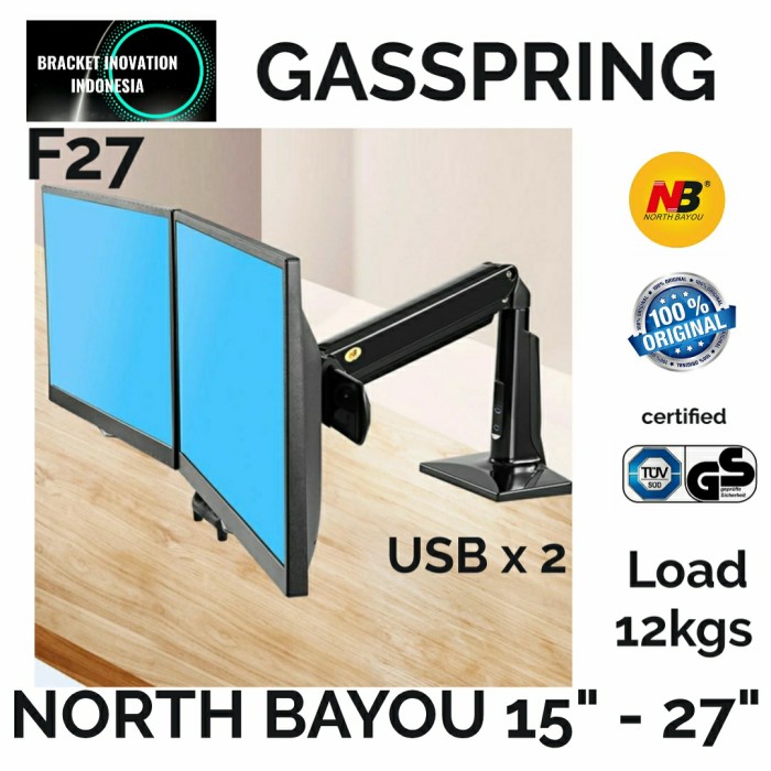 BRACKET MONITOR Dual Screen 15 - 27 Inch North Bayou NB F27 Ori