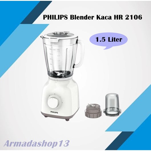 PHILIPS Blender Kaca 1.5 Liter - HR2106