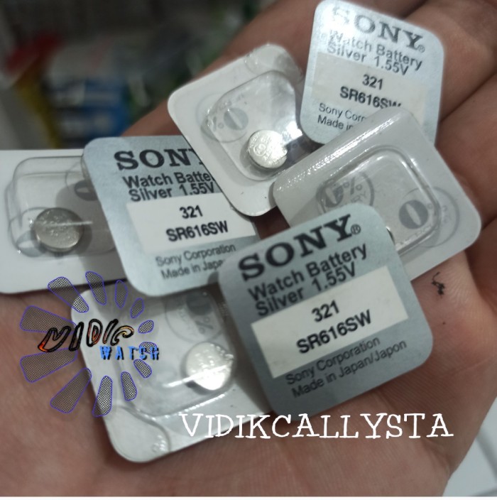 SONY 321 SP SR616 SR 616 S616 BATREI BATRE BATERAI JAM TANGAN ORIGINAL