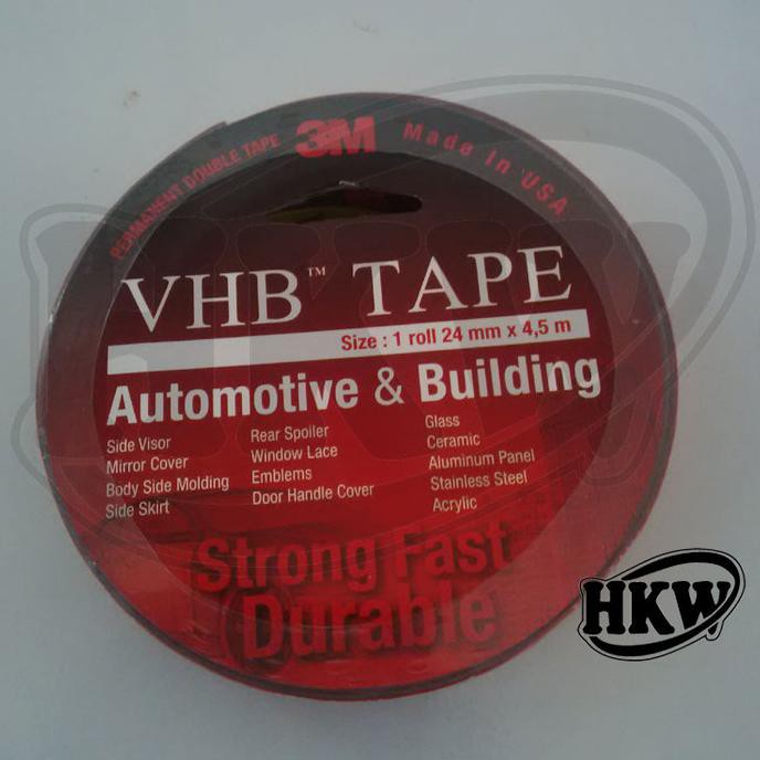

READY DOUBLE TAPE 3M VHB LEBAR 24 mm (4.5 METER)