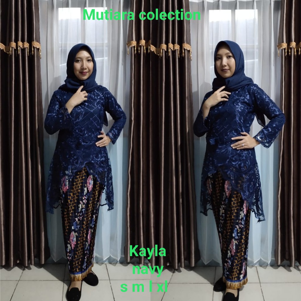 Set Kebaya Kayla Tile Aneka Pilihan Warna