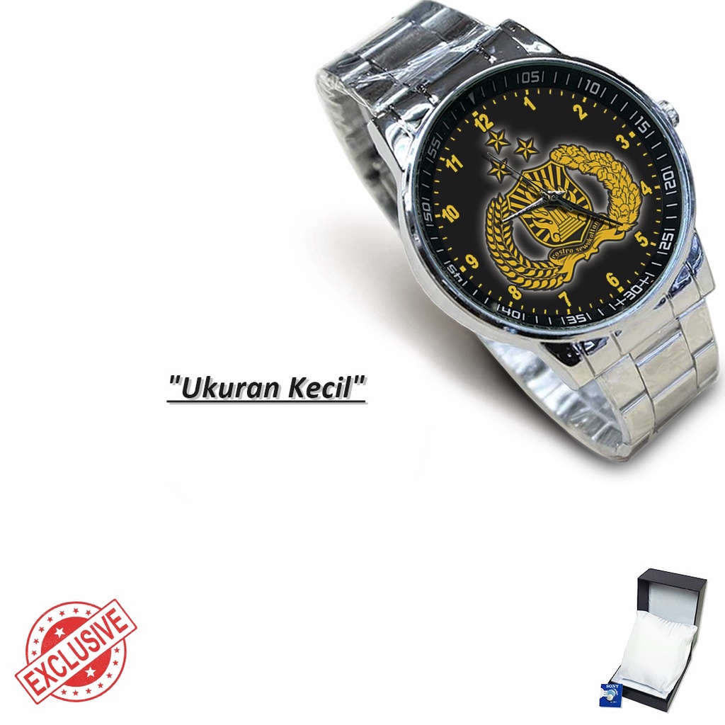 Jam Tangan Rantai Couple POLRI - 01 (Keren)