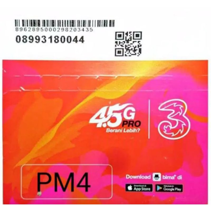 PERDANA INTRNET TRI PM4/22GB UNLIMITED YUOTUBE /SP TRI PM4