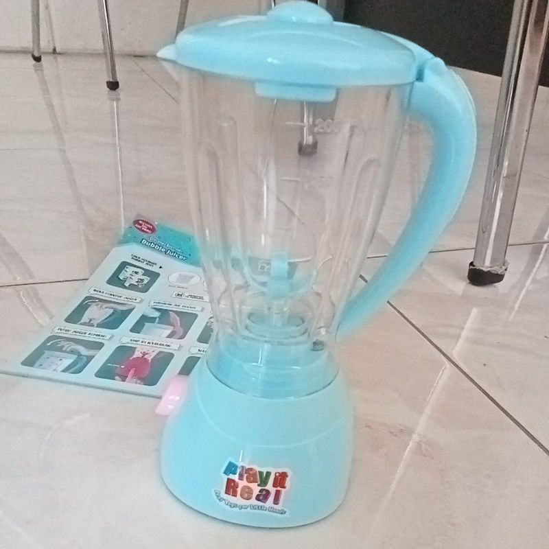 Mainan Blender Bubble Juicer RKC1003-2 Real bisa dipakai Air beneran