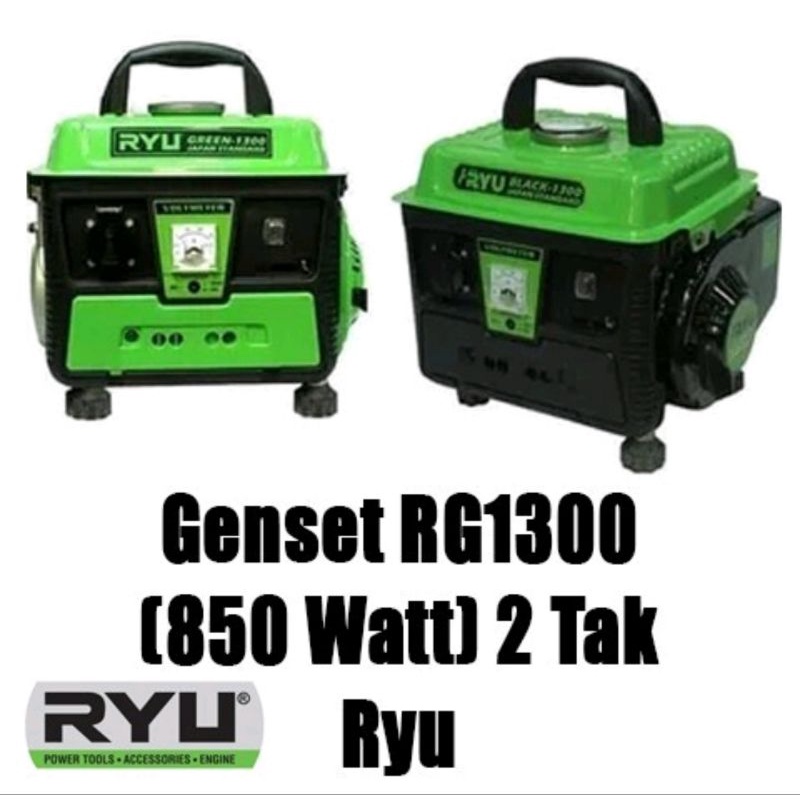 Mesin Genset  RYU RS 1300 BLACK atau Green Generator