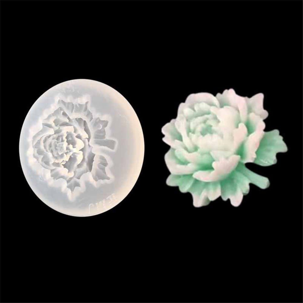 3D Silicon Mold Fondant Cake Decoration - Solid Peony Flower