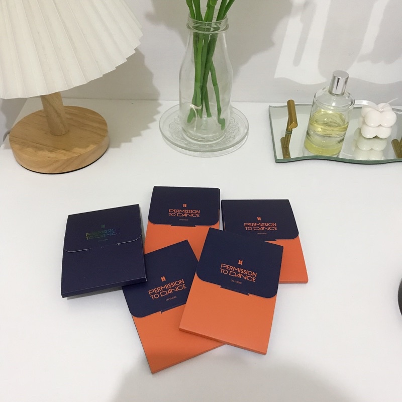 BTS mini photocard permission to dance official / sharing mini pc ptd official /  rm jin suga jhope 