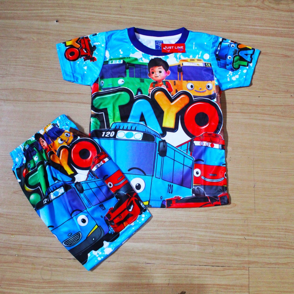 Setelan baju harian tayotayo full printing