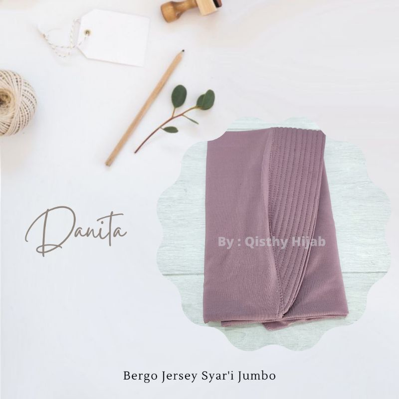 Danita Bergo Jumbo Syar'i | Hijab Instan Syar'i | Khimar Daily Instan Bergo Original | Hijab Menutup Dada | Kerudung Instan Jersey | Hijab Bergo Jersey Jumbo | Hijab jersey Khimar Murah | Khimar Jumbo  Syar'i | Jilbab Pengajian | Khimar Jumbo Premium-Pink Asem