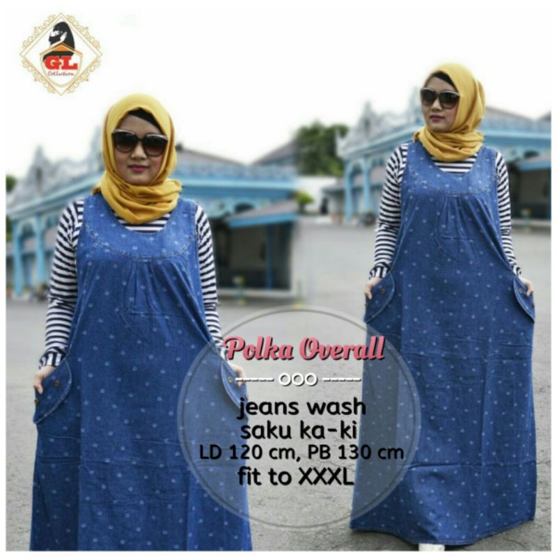 POLKA OVERALL BY GL COLLECTION