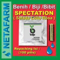 Benih / Biji / Bibit BEJO SPECTATION Selada Lollo Rosa 100 pills