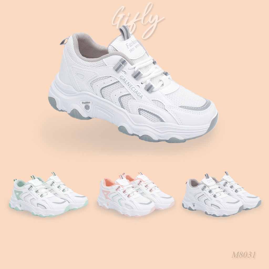 [GIFLY] Sugaa Sepatu Sneakers Wanita Korea Import M8031