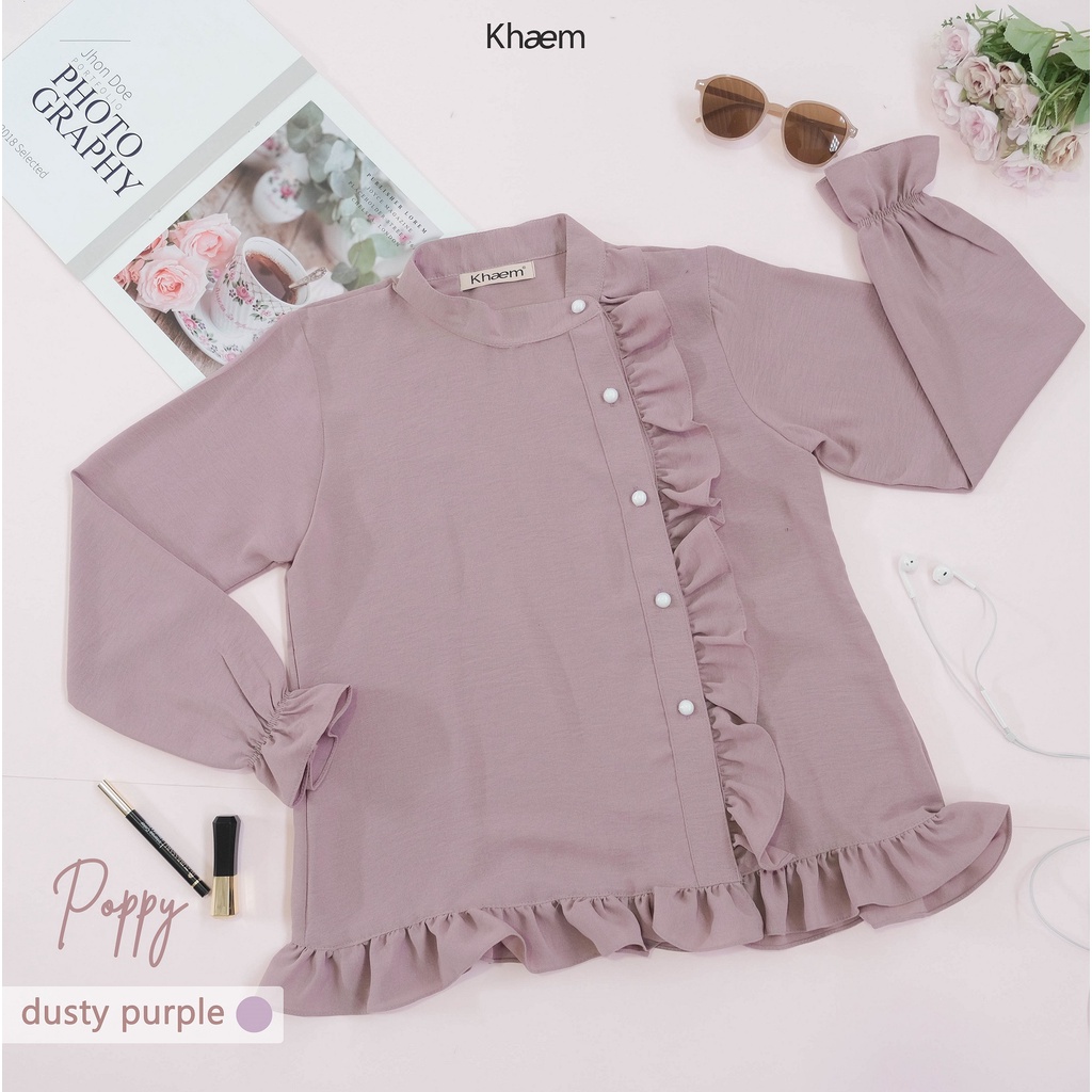 Poppy Blouse by Khaem x EmmaQueen-Dusty Purple