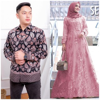 Maura Couple - Sania Ruffle Batik Couple Ndoro jowi DNT Garansi Termurah Shopee - selma