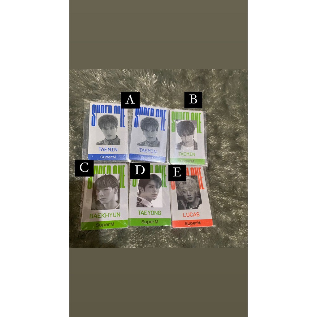 [READY] SUPERM PHOTOCARD US KOR SUPERONE 100 JOPPING TAEMIN TEN BAEKHYUN KAI