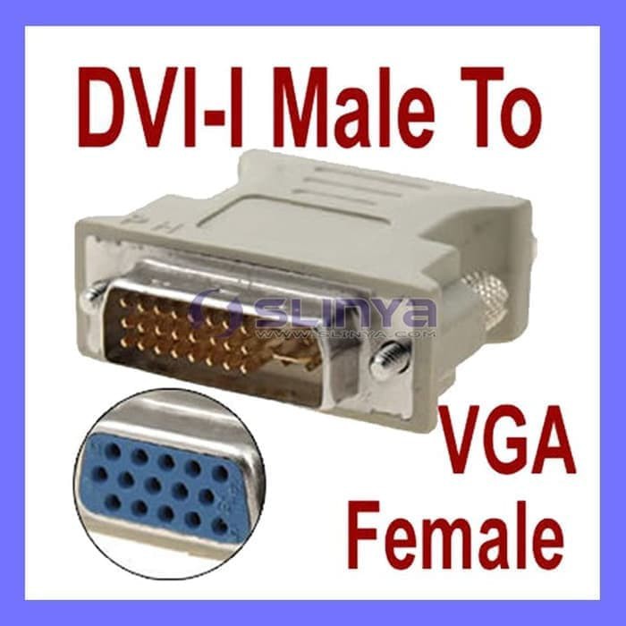 Konektor Dvi 24+5 to vga - konverter dvi to vga - gender