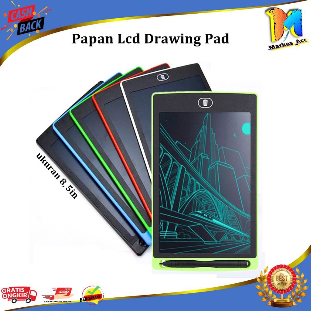 Jual Papan LCD Drawing Writing Tablet Belajar Anak dan Dewasa 8,5