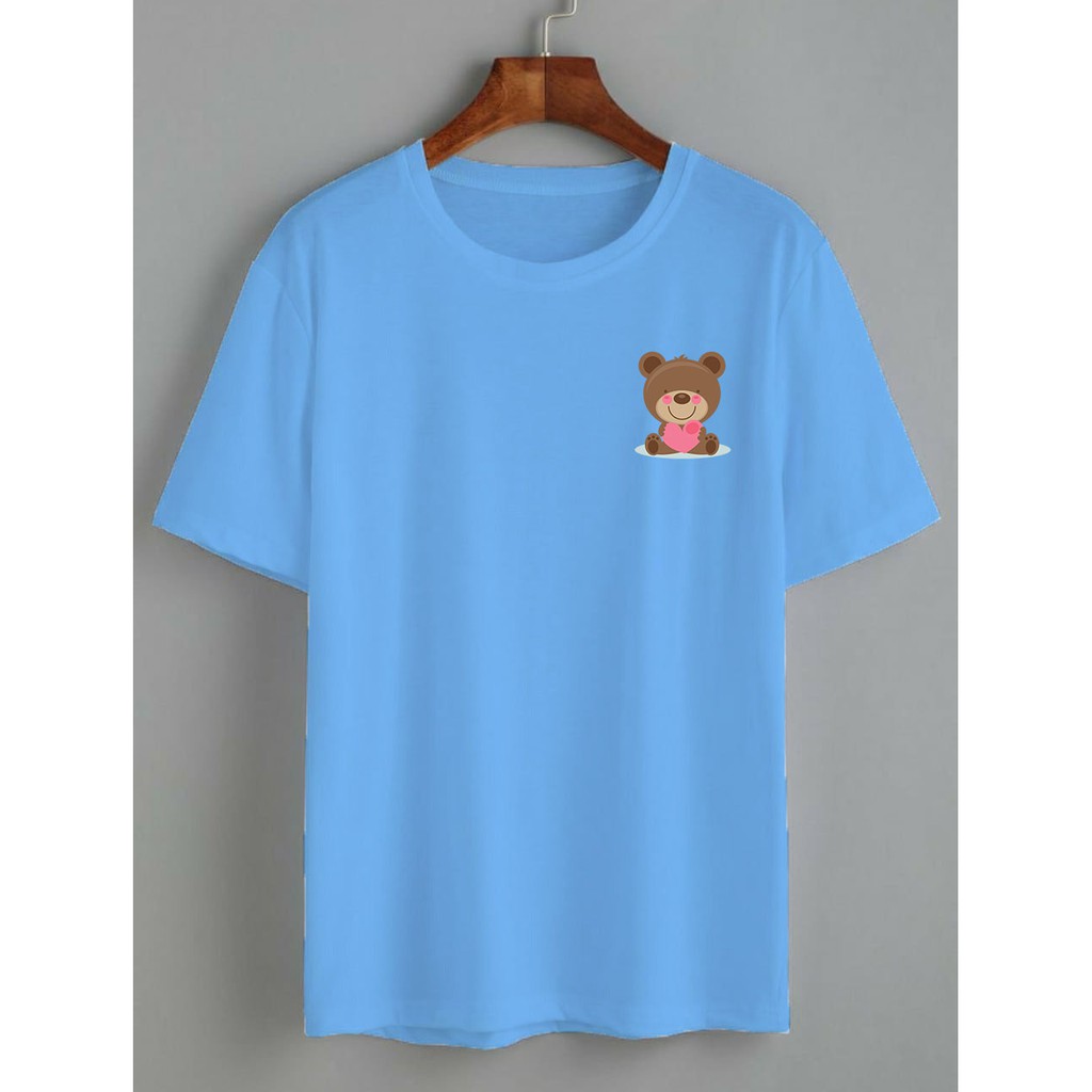 kaos cute bear love/ kaos wanita / KATUN 24S