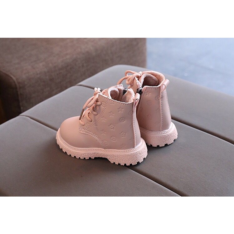 (LOLI-JKT) SP-KOL SEPATU ANAK BOOT PU LEATHER 21-30