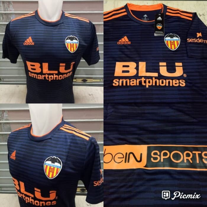 JERSEY BOLA VALENCIA AWAY 2018/2019 GRADE ORI