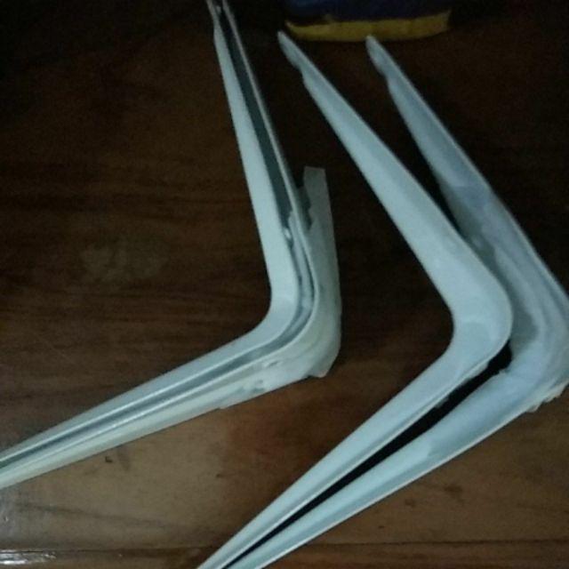 Sikurak Besi Siku Penyangga Rak 5x6 Inch Putih Tebal (per Pasang)