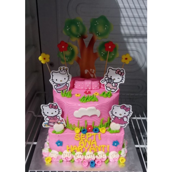 

kue ulang tahun hello kitty