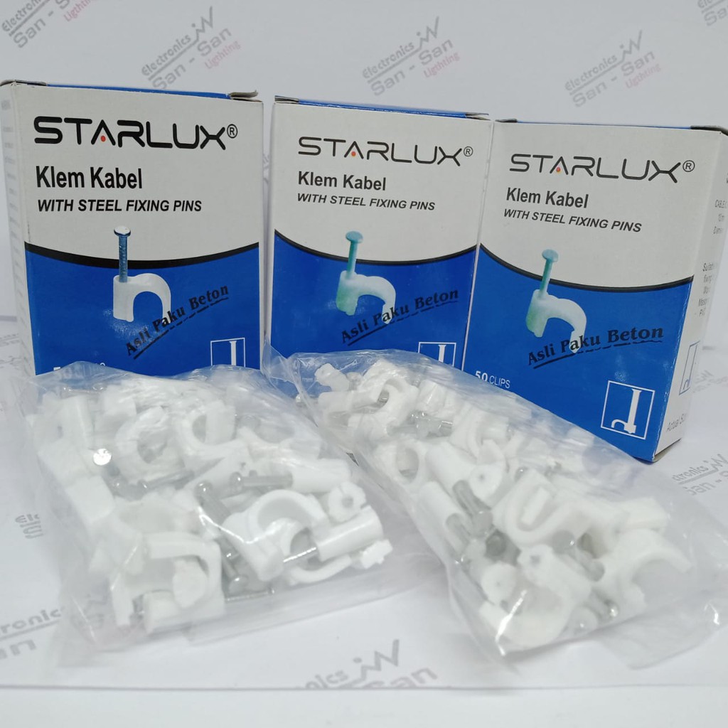 Klem Kabel 10mm Paku Beton Asli Starlux