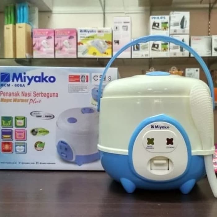 MIYAKO Magic Com 0,6 Liter / Rice Cooker 3in1 MCM 606 A/B ( Random ) - Garansi Resmi 1 Tahun