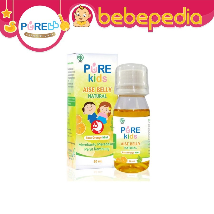 PURE KIDS PURE BABY AISE BELLY 10ML / 60ML OBAT KEMBUNG ANAK