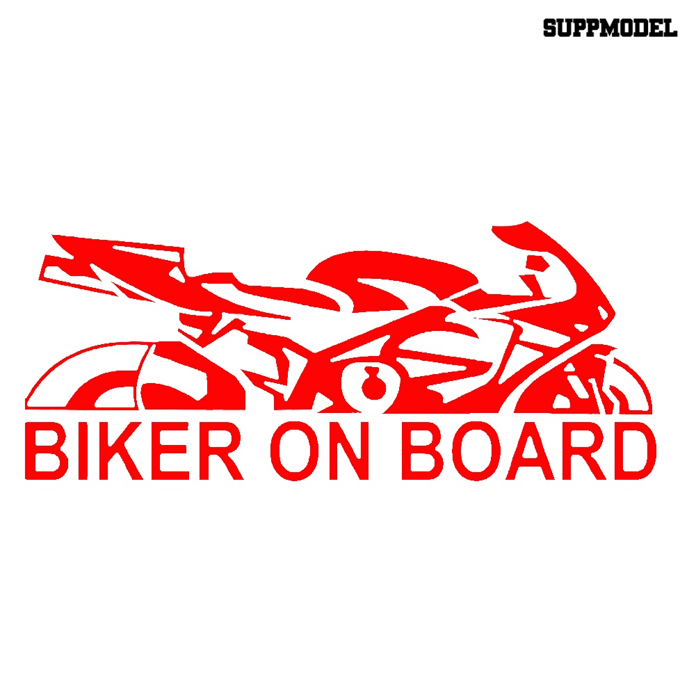 Stiker Reflektif Tema Biker on Board Untuk Mobil