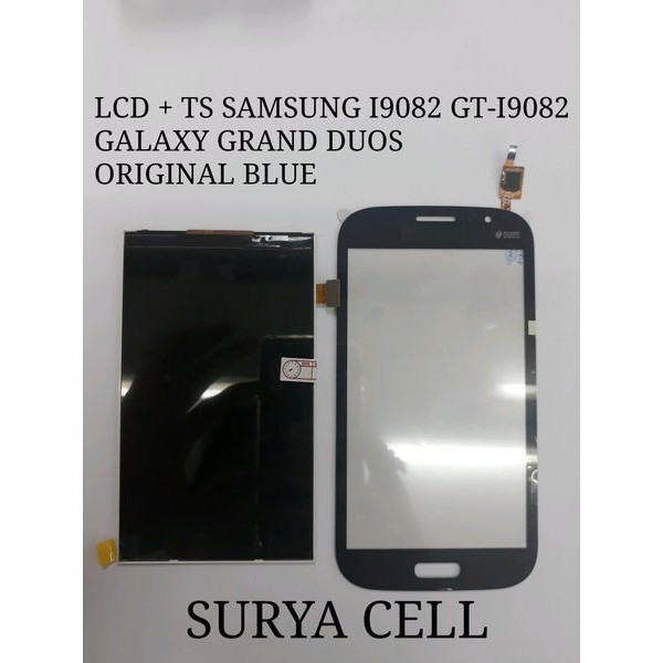 LCD TOUCHSCREEN SAMSUNG I9082 GT-I9082 GALAXY GRAND DUOS ORIGINAL BLUE  ORIGINAL