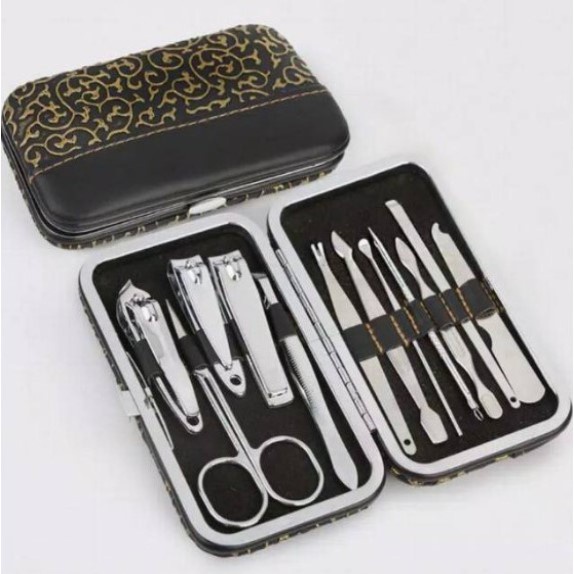 GEN - Manicure Pedicure Polos Set 7 in 1 Alat Perlengkapan Meni Pedi Dompet Gunting Kuku Set