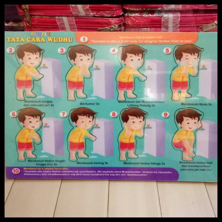 Puzzle Puzle Pazel Kayu Mdf Tata Cara Wudhu Shopee Indonesia