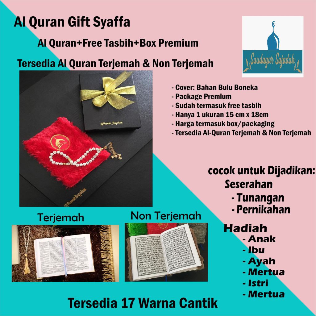 hampers cowok peralatan sholat Hamper Pernikahan Kado Giftset Alquran Syaffa