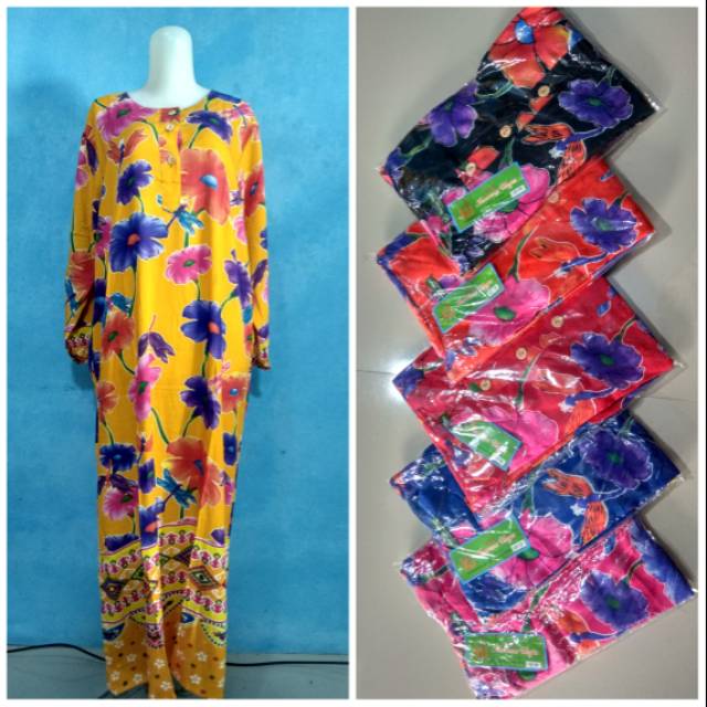 Daster (Muslim) Kencana Ungu (Label Hijau), Lengan Panjang.