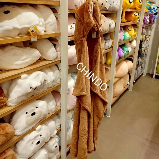 MINISO SELIMUT KARAKTER LUCU WE BARE BEARS AIR CONDITIONER BLANKET