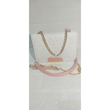 Tas Rantai CK Kotak Putih / Sling bag / Selempang