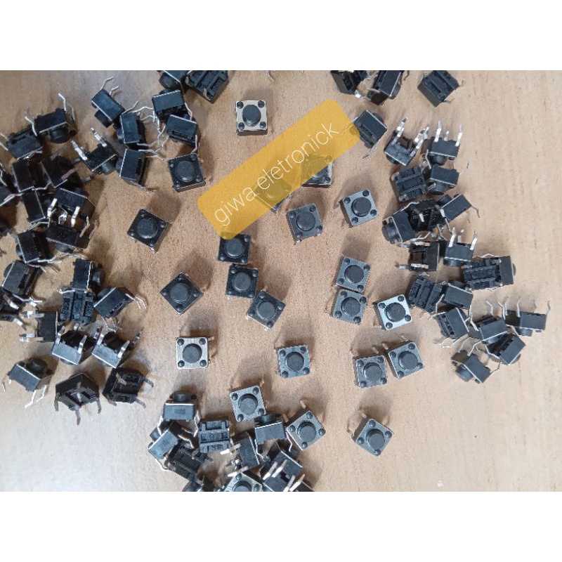 TOMBOL SWITCH Tombol canel tv 4 pin ukuran 6×6×5