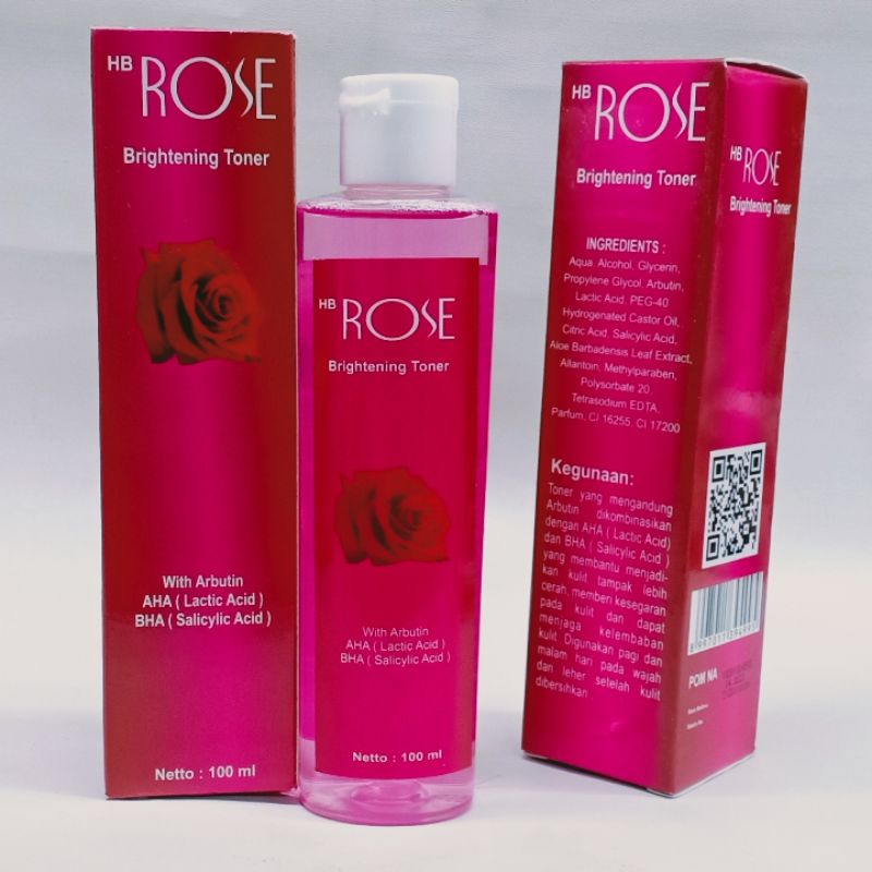 TONER ROSE  HB 100ml BPOM BRIGHTENING