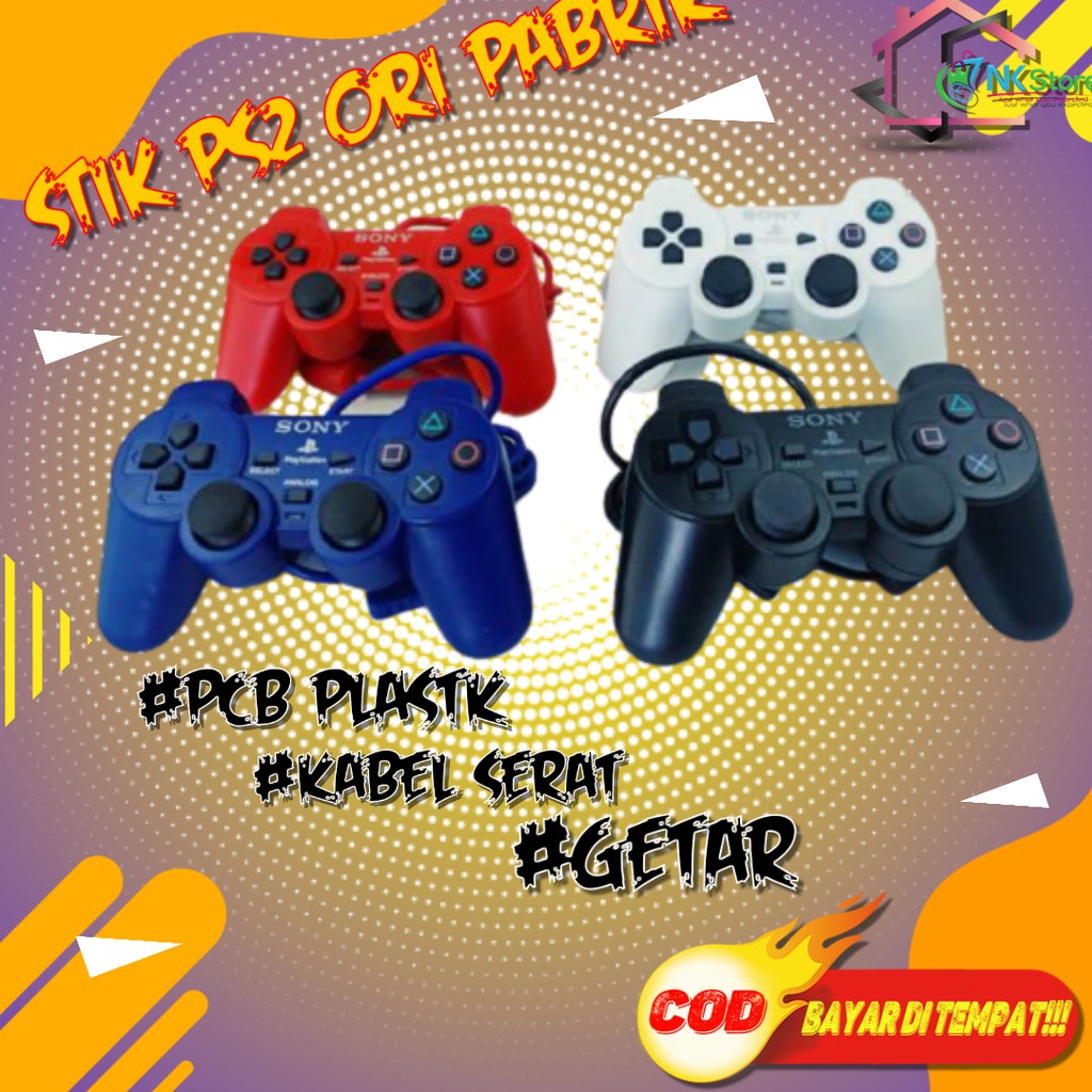 STIK JOYSTIK PS2 SONY STICK PS 2 JOYSTICK SONY PLAYSTATION  ORI PABRIK ELITE TERBAIK DI KELASNYA