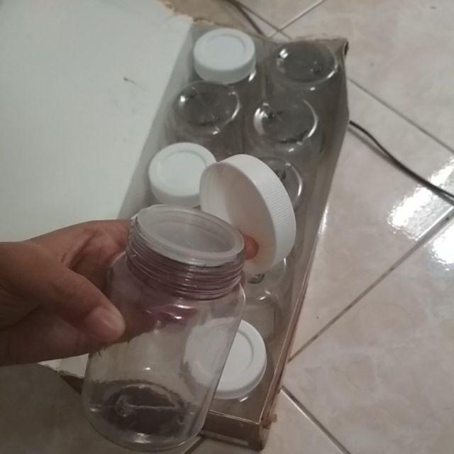 10 Botol Toples 300ml Bumbu Bubuk Sambal Plastik