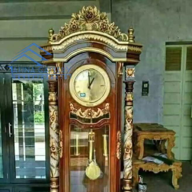 Almari Jam Mawar Almari Jam Murah Almari Jam asli Jepara Toko mebel Jepara