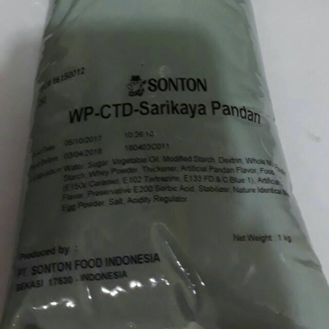 

FILLING SARIKAYA PANDAN 1 KG