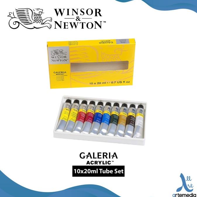 

Cat Akrilik Winsor & Newton Galeria 10x20ml Acrylic Paint Tube Set ---READY---