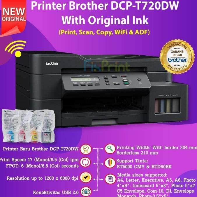 Jual BROTHER DCP-T720DW Printer Ink Tank Multifunction T720 WiFi Duplex ...