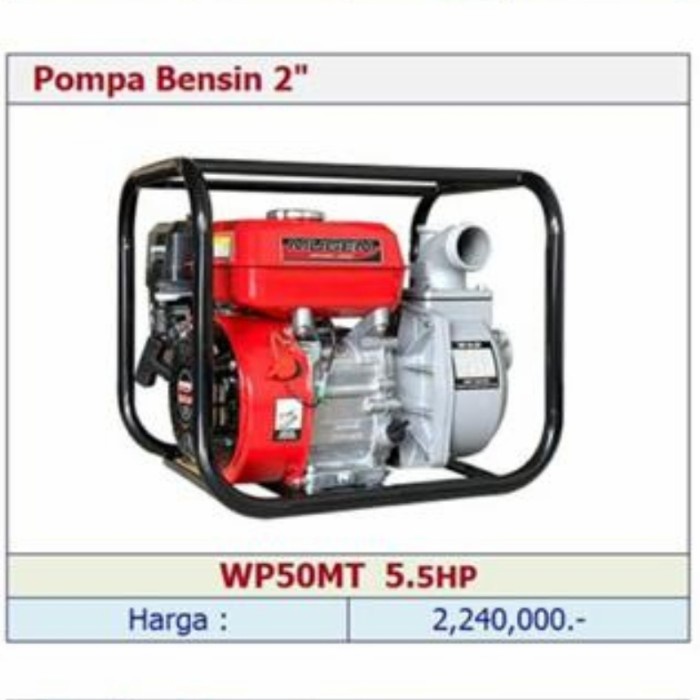 Mesin Pompa Air Alkon MUGEN 2 inch Japan Technology Mugen WP 50 MT