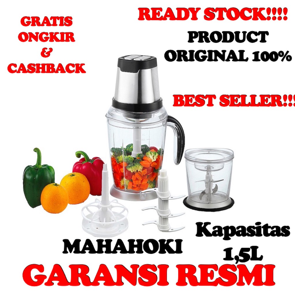 IDEALIFE JAPAN ELECTRIC MAGIC CHOPPER BLENDER FOOD PROCCESOR 219S-MESIN PENGGILING DAGING RESMI