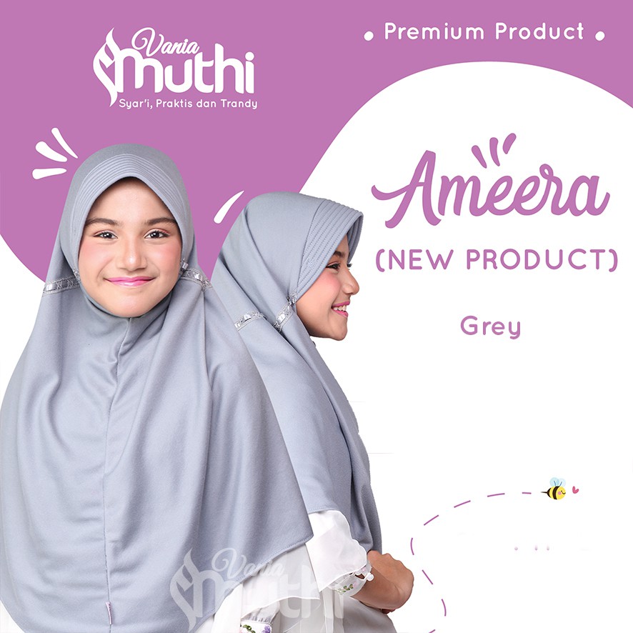 Jilbab Remaja Instan Syari Vania Muthi Ameera - Pita Remaja - SMP SMA