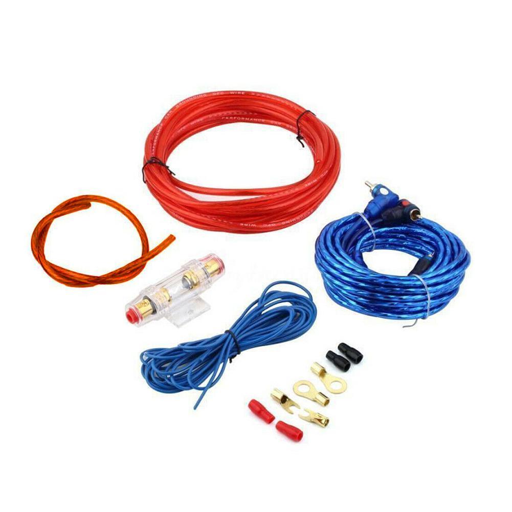 1500w 60 AMP Fuse Holder 8GA Kabel Listrik Subwoofer Speaker Audio Mobil Kawat Pengkabelan Kabel Amplifier Instalasi Kabel RCA Kabel Listrik Fuse Kit