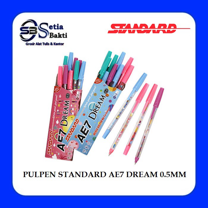 

STANDARD Pulpen AE7 Dream 0.5 mm - 12 Pcs